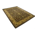thumbnail image 3 of Dark Brown Floral Modern 8X11 Oriental Hand-Tufted Rug, 3 of 11