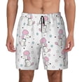 thumbnail image 2 of Picia Cute Poodle Dog pattern Mens Swim Trunks with Compression Liner Stretch Beach Shorts Quick Dry with Zipper Pockets No-Chafing Board Shorts-Medium, 2 of 9
