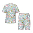 thumbnail image 1 of Fotbe Love You Rabbit Pijama Estampada de 2 Piezas para Niños – Ropa de Dormir de Manga Corta Cómoda para Niños y Niñas, Camiseta y Shorts de Algodón-4X-Large, 1 of 6