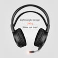 thumbnail image 4 of Auriculares negros para Gaming con orejeras suaves con micrófono de lámpara LED, y fácil de utilizar con USB, 4 of 8