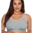 thumbnail image 4 of Women's Plus-Size Soft Cup Sports Bra, GD-GD6910, 42DD, GRAY HEATHER, 4 of 4