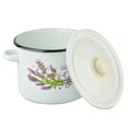 thumbnail image 5 of Kitchen Enamel Cookware Pot Lavender Bouquet Enamelware Stock Pot with Lid 4.8-qt. (4.5 L), 5 of 12