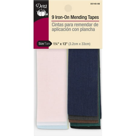 Dritz Iron On Mending Tape 9 pc Assorted Colors
