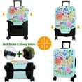 thumbnail image 5 of Luggage Cover Approved Travel Suitcase Protector Natural Bohemia Sunshine Elastic Washable Baggage Covers for 18-20 inch Luggage(L), 5 of 6