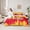 Red Yellow, variant on jejeloiu American Rugby Football 7-Piece Twin Bedding Sets,Purple Black Bedding Comforter Set For Boys Teens Reversible