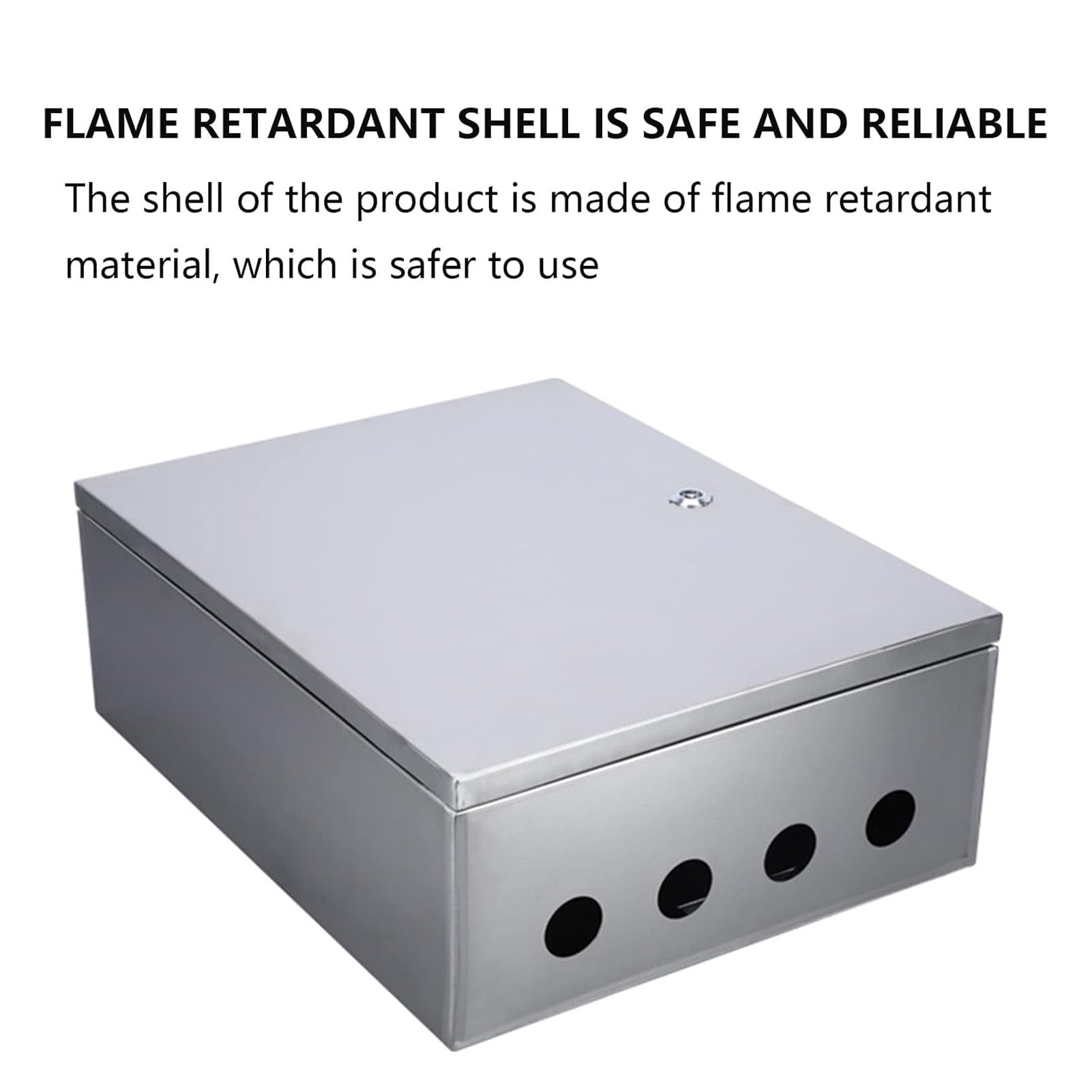 Stainless Steel Electrical Control Cabinet and Junction Box, Outdoor Electrical Junction Box for Electrical Equipment with Safety Locks and Mounting Plates