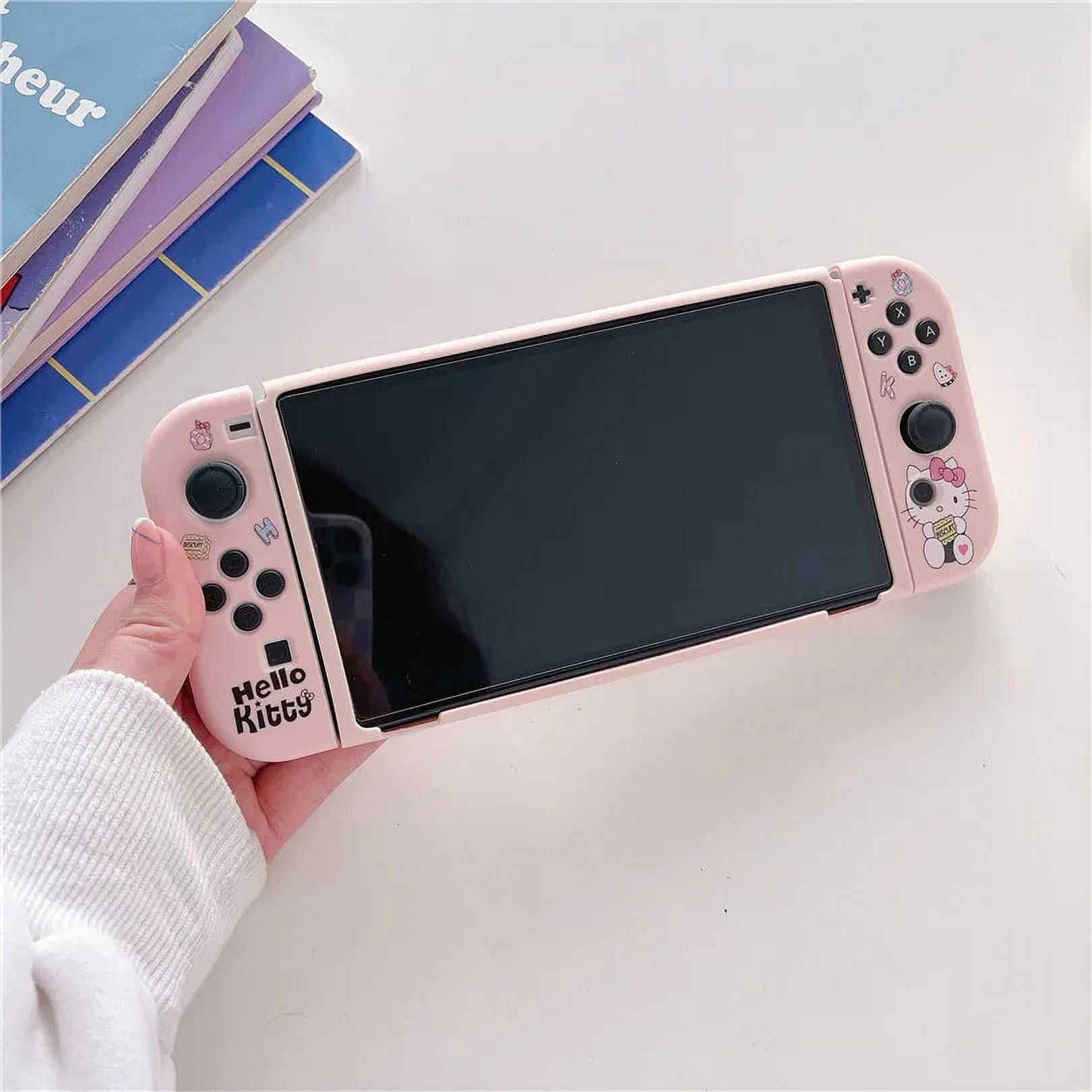 Sanrio Anime Hello Kitty Kuromi Melody Gudetama XO Soft Case for Nintendo  Switch Game Console Controller OLED Gaming Accessories