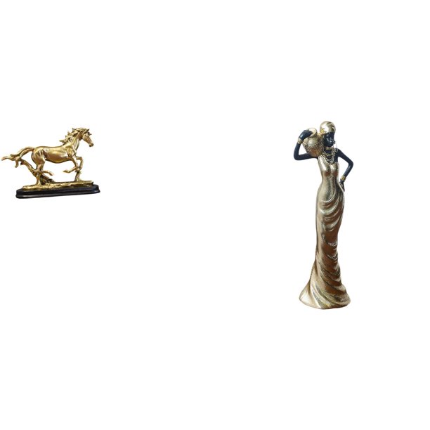 Figura de caballo,Escultura de caballo en miniatura coleccionable,Figura de escritorio,Figuritas africanas,artesanías,artículos de escritorio coleccionables,Estatua de dama tribal,pieza de