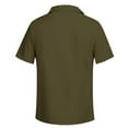 thumbnail image 3 of Hfolob Men's T-Shirt Male Baggy Solid Color Short Sleeve V Neck Drawstring Retro Beach Yoga Top Soft T-Shirt For Men, 3 of 6