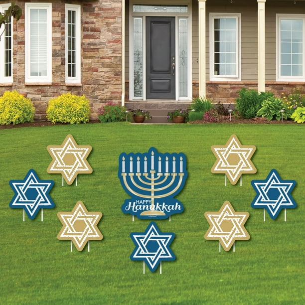 Hanukkah Yard Sign & Outdoor Lawn Decorations Chanukah Yard Signs