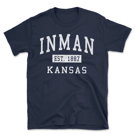 Inman Kansas Classic Established Men's Cotton T-Shirt
