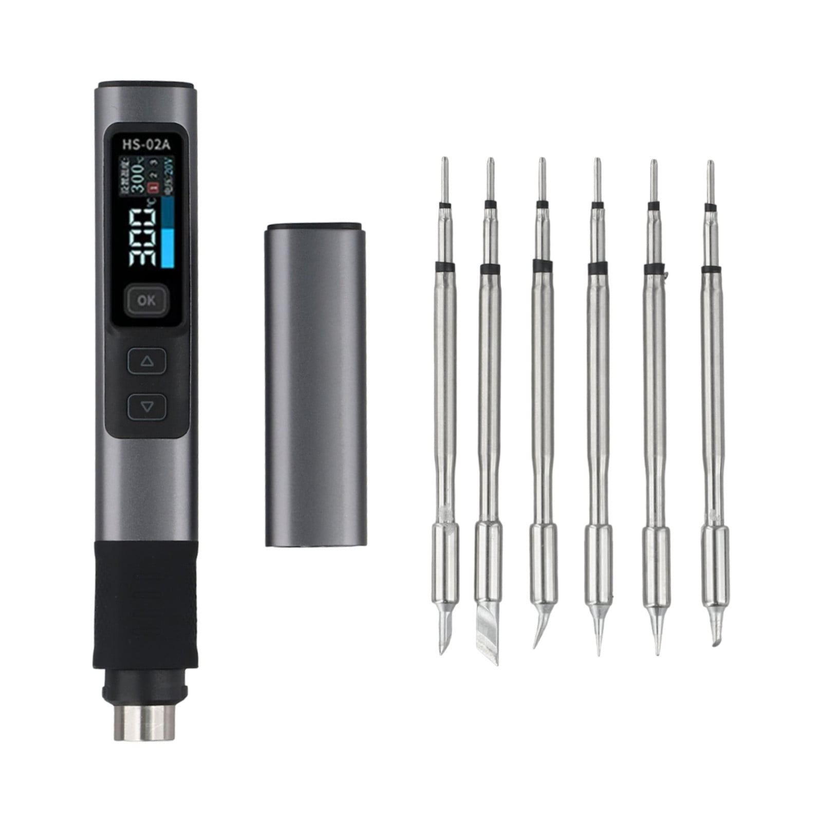 For FNIRSI HS02A Soldering Iron DC9-24V PD QC DC Multi-Protocol 9W-100W Constant Temperature Kits Soldering Iron