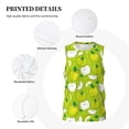 thumbnail image 6 of Easygdp Green Apple Men's Mesh Basketball Jersey Quick Drying Sleeveless Shirts Fitted Muscle Tank Tops Sport Round Neck T-Shirt - X-Large, 6 of 9