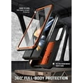 thumbnail image 3 of Poetic Spartan Case for Samsung Galaxy Z Fold 4, Full Body Rugged Case with Kickstand, Metallic Orange, 3 of 6