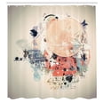 thumbnail image 3 of Ambesonne Abstract Shower Curtain, Grunge Mix Collage, 69"Wx84"L, Multicolor, 3 of 5