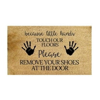 1X Please Remove Your Shoes From My Fun Floor Mat Please Move Your Shoes off My Mat Non Slip Front Door Polyester Floor Mat Bathroom Kitchen 1Pc