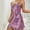 Purple, variant on Satin Nightgown for Women Sleepwear Silk Slip Dress Nightwear Cami Lingerie Sleep Dress Nighty Pajamas