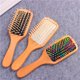 thumbnail image 3 of Soidarity Peine de masaje de para el cuidado del cabello, cepillo de paleta antiestático, cepillo de ventilación para el cabello rizado y recto, Cuidado del cabello 5 # Soidarity CE0072-05B, 3 of 6