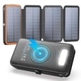 thumbnail image 1 of Banco de Energía Solar FEELLE 27000mAh con Carga Inalámbrica 22.5W, 1 of 9
