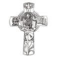 thumbnail image 2 of Jeweled Cross JC-9731-E St. Paul Wall Cross, 2 of 7