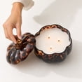 thumbnail image 5 of Cadancy Pumpkin Shaped Candles Scented 3 Wick Confetti Glass Jar Candle for Halloween Thanksgiving Fall Decoration Holiday Gift Festival Home Decor, 5 of 7