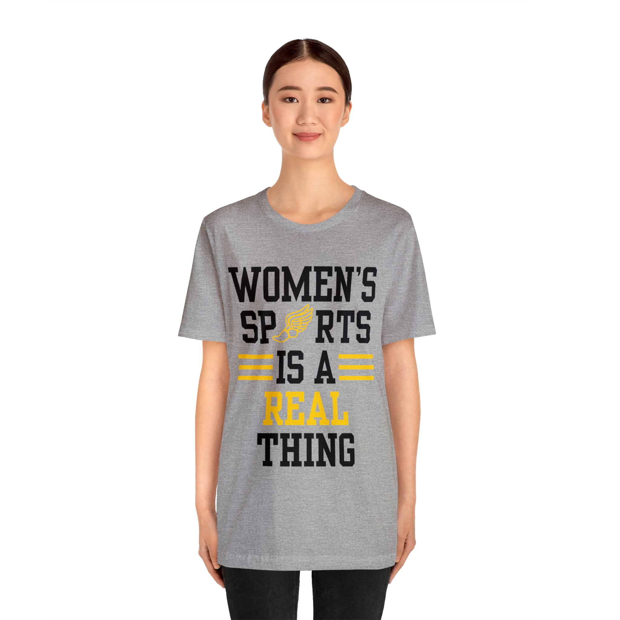 DJH Apparel | Women's Sports Is A Real Thing Track & Field Unisex Tshirt