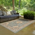 thumbnail image 3 of Unique Loom Outdoor Traditional Collection Area Rug - Wisdom (5' 3" x 8' Rectangle Blue/Ivory), 3 of 9