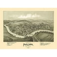 thumbnail image 2 of Fowler 24x19 Gold Ornate Wood Framed with Double Matting Museum Art Print Titled - Phillippi West Virginia - Fowler 1897, 2 of 4