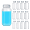 thumbnail image 2 of 12 Pcs Pill Bottle Sample-Bottles Wide Mouth Reagent Bottle Plastic with Screw Caps Sample Containers 4 Oz 125 Ml, 2 of 7