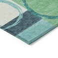 thumbnail image 4 of Addison Rugs Chantille Indoor/Outdoor Transitional Geometric Teal Washable Rectangle Rug, 3' x 5', 4 of 6