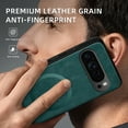thumbnail image 3 of for Google Pixel 9 / 9 Pro Premium PU Leather + TPU Back Case, Magsafe Anti-Scratch Lightweight Ultra Slim Shockproof Protective Anti-Fall Business Phone Case for Google Pixel 9 / 9 Pro, Green, 3 of 9