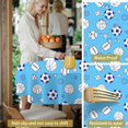 thumbnail image 5 of Football and Basketball Blue Pattern Round Tablecloth 70"x70", Wrinkle Resistant Wipeable Table Cover for Kitchen Dining Room Picnic Patio and Party, 5 of 6