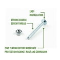 thumbnail image 3 of (5 pack) Hillman Machine Screws, 1/4" x 1", Steel, Zinc, Interior, Phillips, Silver, 7 sets, 3 of 9