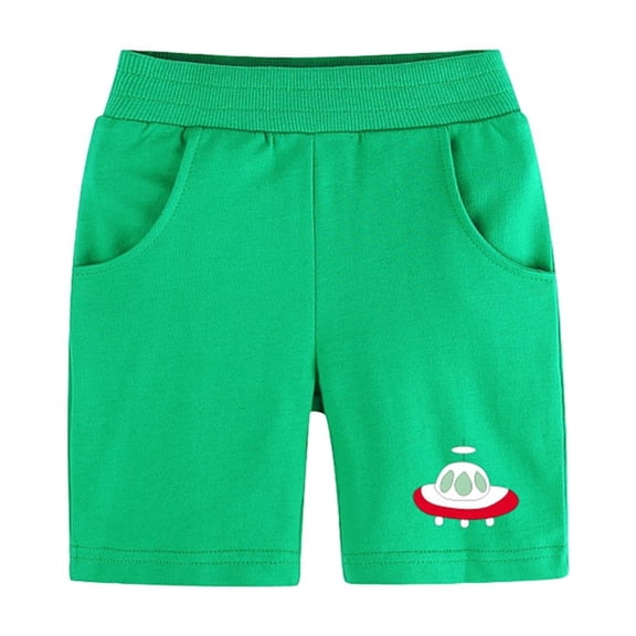LYMAYTER Kids Baby Boys Soft Shorts Summer Printing Five Points Pants for Toddler Casual Sweat Shorts for 1-9 Years