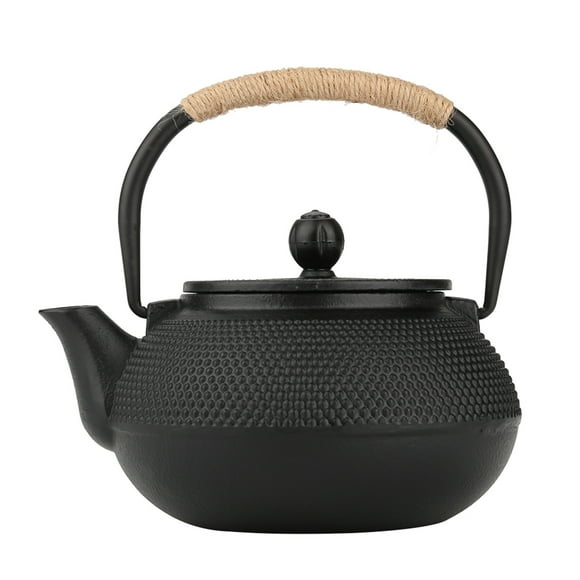Heaveant Cast Iron Teapot, 800ml Japanese Style Cast Iron Kettle Teapot + Removable Infuser/Strainer Tea Pot