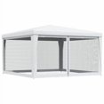 thumbnail image 1 of vidaXL Party Tent with 4 Mesh Sidewalls 4x4 m White, 1 of 5