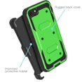 thumbnail image 3 of for Apple iPhone 7 8 SE 2nd Gen (2020 Release) Phone Case Dual Layer Full-Body Rugged Clear Back Case Drop Resistant Shockproof Case with Built In Screen Protector (Green), 3 of 4