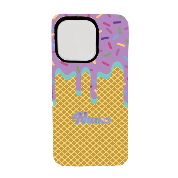 Impresión De Hielo Diy Dos En Uno Teléfono Nombre Personalizado En Inglés Fall &Amp; Wear Funda Protectora (Iphone 16 Pro Max)