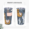 thumbnail image 4 of Kll Llama And Cactus Stainless Steel Vacuum Insulated Coffee Cup 20 Oz Insulated Travel Mug Water Cup With Leak-Proof Straw Lid & Flip Lid,1 Metal Straws,1 Cleaning Brush, 4 of 8