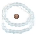 thumbnail image 2 of The Bead Chest Clear Aqua Faceted Bicone Java Recycled Glass Beads (12mm) - Full Strand of Faceted Bottle Glass Beads | Approximately 33 Beads, 2 of 3
