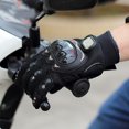 thumbnail image 3 of (Grande, negro)Guantes de moto de verano de malla transpirable pantalla táctil Rojo Verde, 3 of 5