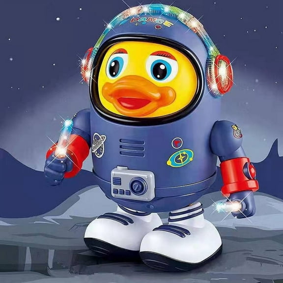 Baby Dancing Duck Toys for Toddlers,Space Duck Dancing Musical Toys for Toddlers 1-3 Year Old, Tummy Time Toys Crawling Toys for Babies 6-12 Month