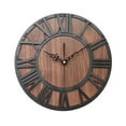 thumbnail image 2 of Horloge Murale Numérique en Bois Rétro Européen pour Salon, 2 of 3