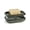 Gray Blue, variant on Brown Ceramic Soap Dish With Draining Tray For Shower Bathroom Kitchen Sink