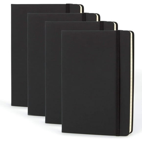 A5 Hardcover Leatherette Journals to Write in for Women, Faux Leather Journal for Men, Writing Journal Notebook Lined