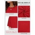 thumbnail image 4 of MOYIKO Oversized T Shirts for Women Half Sleeve Crewneck Loose Fit Tees Summer Tops with Pockets, 4 of 7