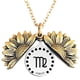 thumbnail image 1 of 12 Constelación del zodiaco Collar con medallón de girasol Letra inspiradora Collar con colgante de girasol Collar de cadena de clavícula Regalo de joyería para mujer Novia Wmkox8yii  fajkfhkj190, 1 of 1