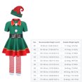 thumbnail image 3 of Disfraces Elfo Navidad Fiesta Vestirse Trajes Disfraz Cosplay para Adultos Niñas Carnaval Verde, 3 of 9