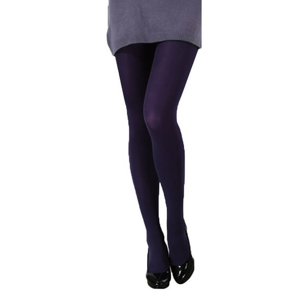 Bunenne Pantyhose for Women Womens Tights Sheer Black Tights for Women Autumn Burnish Opaque Tights Candy Color Leggings Tights Trample Plus Size Tights Sheer Pantyhose Purple One Size