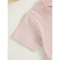 thumbnail image 6 of Bagilaanoe 2pcs Toddler Baby Girl Boy Short Pants Set Short Sleeve Print T-Shirt Tops + Shorts 6M 12M 18M 24M 3T Kids Casual Summer Outfits, 6 of 8